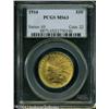 1914 $10 MS63 PCGS. A beautiful orange-gold Indian 1914 $10 MS63 PCGS.