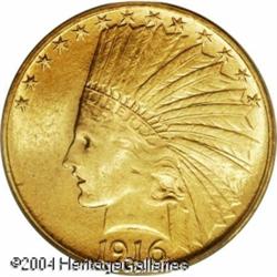 1916-S $10 MS63 PCGS. A very attractive example of 1916-S $10 MS63 PCGS.