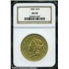 Image 3 : 1850 $20 AU50 NGC. An original coin with light gre 1850 $20 AU50 NGC.