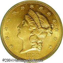 1858 $20 MS61 PCGS. The relatively large output of 1858 $20 MS61 PCGS.