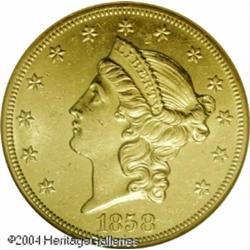 1858-O $20 MS61 NGC. There are approximately 150-1 1858-O $20 MS61 NGC.