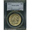 1863-S $20 AU50 PCGS. This Civil War S-mint has a 1863-S $20 AU50 PCGS.