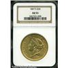 Image 1 : 1867-S $20 AU53 NGC. Generally well struck, with h 1867-S $20 AU53 NGC.