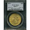 Image 3 : 1873 $20 Open 3 MS62 PCGS. A smooth and creamy exa 1873 $20 Open 3 MS62 PCGS.