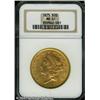 Image 1 : 1875 $20 MS61 NGC. Generally well struck, with pea 1875 $20 MS61 NGC.