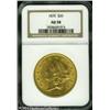 Image 1 : 1876 $20 AU58 NGC. Attractive nearly uncirculated 1876 $20 AU58 NGC.