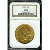 1876 $20 AU58 NGC. Extensive bright luster illumin 1876 $20 AU58 NGC.