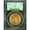 Image 1 : 1877-S $20 MS61 PCGS. Nicely struck, with bright o 1877-S $20 MS61 PCGS.