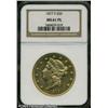 Image 1 : 1877-S $20 MS61 Prooflike NGC. Bright apricot-gold 1877-S $20 MS61 Prooflike NGC.