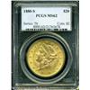 Image 3 : 1880-S $20 MS62 PCGS. A scarce Type Three Twenty t 1880-S $20 MS62 PCGS.