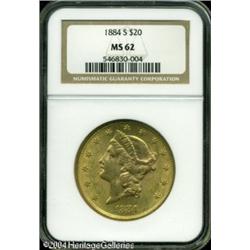 1884-S $20 MS62 NGC. There are remarkably few size 1884-S $20 MS62 NGC.
