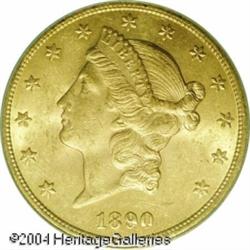 1890-CC $20 MS62 PCGS. As the most available "CC" 1890-CC $20 MS62 PCGS.