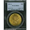 1891-S $20 MS62 PCGS. Attractive peach-gold patina 1891-S $20 MS62 PCGS.