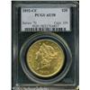 1892-CC $20 AU58 PCGS. Pleasing for the grade, car 1892-CC $20 AU58 PCGS.