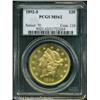 1892-S $20 MS62 PCGS. Bright brassy-gold surfaces 1892-S $20 MS62 PCGS.