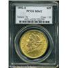 1892-S $20 MS62 PCGS. This is an attractive piece 1892-S $20 MS62 PCGS.