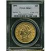 Image 1 : 1894 $20 MS62 PCGS. Quite frosty with natural gree 1894 $20 MS62 PCGS.