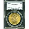 Image 1 : 1896-S $20 MS62 PCGS. Boldly struck and highly lus 1896-S $20 MS62 PCGS.