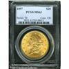 Image 1 : 1897 $20 MS63 PCGS. An intricately struck and full 1897 $20 MS63 PCGS.