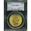 Image 1 : 1898-S $20 MS63 PCGS. Smooth, lustrous surfaces di 1898-S $20 MS63 PCGS.