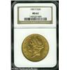 Image 1 : 1901-S $20 MS62 NGC. Well struck, with honey-gold 1901-S $20 MS62 NGC.