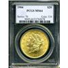 Image 1 : 1904 $20 MS64 PCGS. This lustrous Double Eagle off 1904 $20 MS64 PCGS.