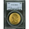 Image 1 : 1904 $20 MS64 PCGS. The reverse of this apricot-go 1904 $20 MS64 PCGS.