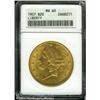 Image 1 : 1907 $20 MS60 ANACS. A fully lustrous and sharply 1907 $20 MS60 ANACS.