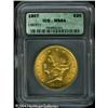 Image 1 : 1907 $20 MS64 ICG. Crisply struck up, the features 1907 $20 MS64 ICG.