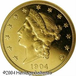 1904 $20 PR64 NGC. When one thinks of 1904 Twentie 1904 $20 PR64 NGC.