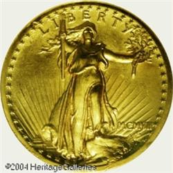 1907 $20 High-Relief PR64 NGC. After the striking 1907 $20 High-Relief PR64 NGC.