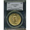 Image 1 : 1907 $20 Arabic Numerals MS62 PCGS. Bright honey-g 1907 $20 Arabic Numerals MS62 PCGS.
