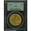 Image 3 : 1909/8 $20 MS63 PCGS. An original and lustrous pie 1909/8 $20 MS63 PCGS.