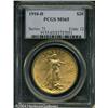 Image 3 : 1910-D $20 MS65 PCGS. A moderately available Denve 1910-D $20 MS65 PCGS.