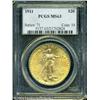 Image 1 : 1911 $20 MS63 PCGS. An impressive honey-gold piece 1911 $20 MS63 PCGS.