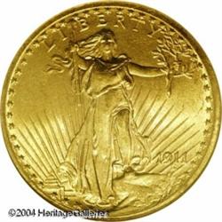 1911 $20 MS64 NGC. Similar in high grade rarity to 1911 $20 MS64 NGC.