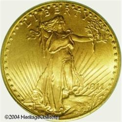 1911-D $20 MS66 PCGS. The otherwise readily obtain 1911-D $20 MS66 PCGS.