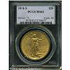 Image 1 : 1911-S $20 MS63 PCGS. Deep peach-gold color occupi 1911-S $20 MS63 PCGS.