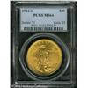 Image 1 : 1914-S $20 MS64 PCGS. Well struck with splendid mi 1914-S $20 MS64 PCGS.