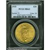 Image 1 : 1915 $20 MS62 PCGS. Smoothly lustrous with creamy, 1915 $20 MS62 PCGS.