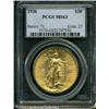 Image 1 : 1920 $20 MS63 PCGS. A bright and lustrous Double E 1920 $20 MS63 PCGS.