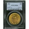 Image 1 : 1924 $20 MS64 PCGS. Vivacious cartwheel luster swe 1924 $20 MS64 PCGS.