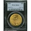 Image 1 : 1924 $20 MS64 PCGS. A few minor luster grazes freq 1924 $20 MS64 PCGS.