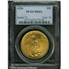 Image 1 : 1924 $20 MS64 PCGS. A beautiful Choice Saint-Gaude 1924 $20 MS64 PCGS.