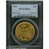 Image 1 : 1924 $20 MS64 PCGS. Shimmering luster and deep red 1924 $20 MS64 PCGS.