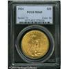 Image 1 : 1924 $20 MS65 PCGS. An intricately struck, lovingl 1924 $20 MS65 PCGS.