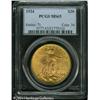 Image 1 : 1924 $20 MS65 PCGS. The crisp strike and the absen 1924 $20 MS65 PCGS.