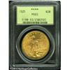 Image 1 : 1925 $20 MS63 PCGS. Freckles of russet patina dist 1925 $20 MS63 PCGS.