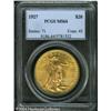 Image 1 : 1927 $20 MS64 PCGS. Potent luster, a good strike, 1927 $20 MS64 PCGS.