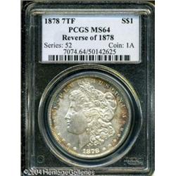 1878 7TF S$1 Reverse of 1878 MS64 PCGS. Gunmetal-b 1878 7TF S$1 Reverse of 1878 MS64 PCGS.
